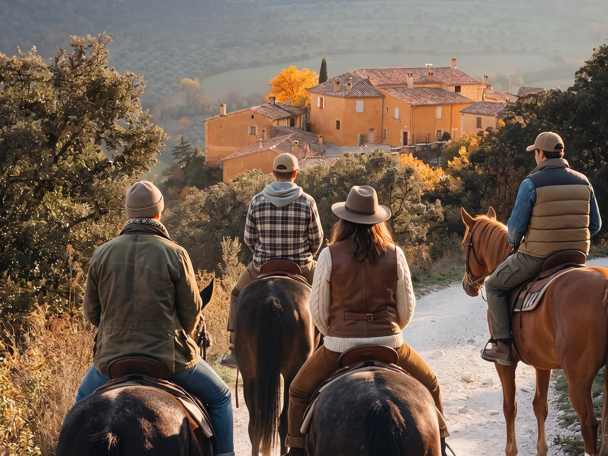 Balade à cheval dans la Drôme, autour de Roussas